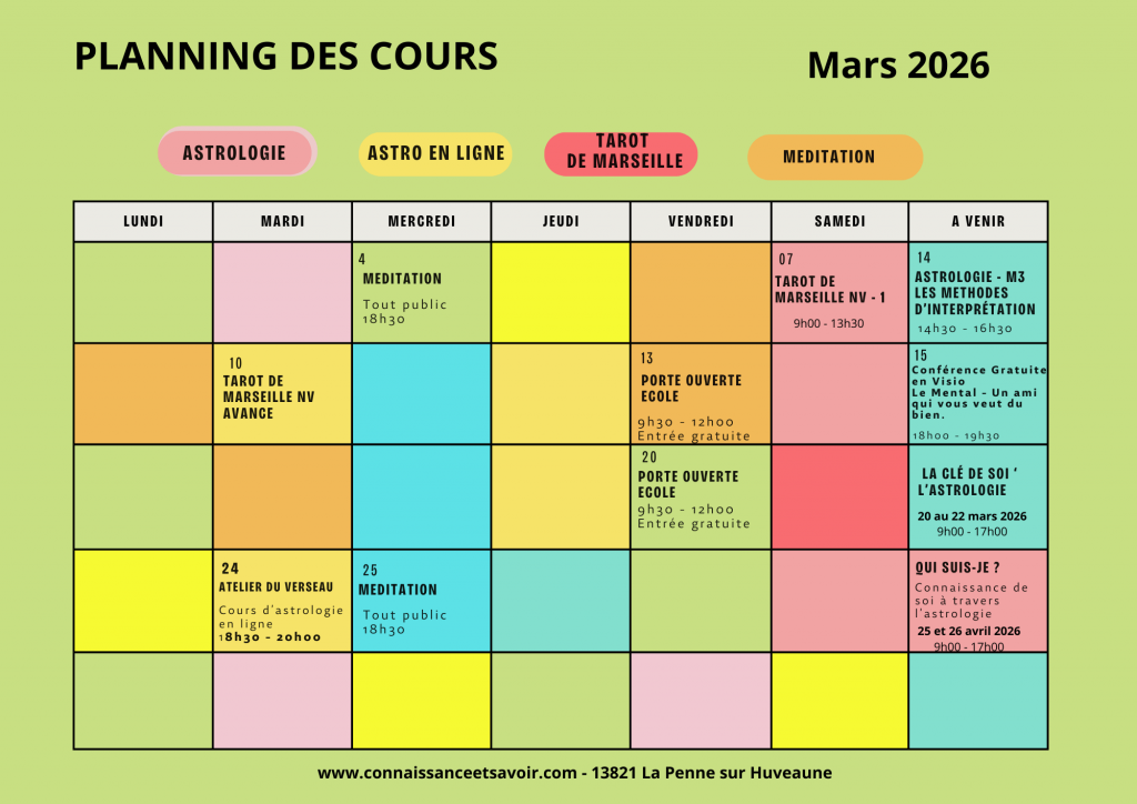 Bienvenue sur le calendrier de nos formations . Vous y trouverez toutes les dates de cours, ateliers et séminaires organisés en présentiel et en Visio pour l’année 2026.